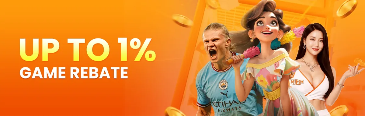 M2 game rebate up to 1% on every bet